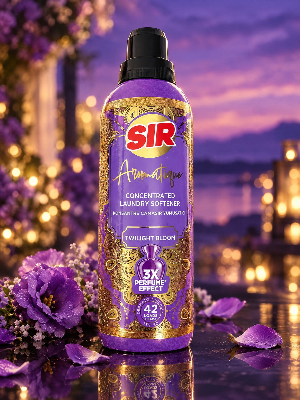 SIR Aromatique Premium Weichspüler 750 ml – Luxus-Duft mit 3x Parfüm-Effekt, 42 Wäschen | Original aus der Türkei | Twilight Bloom, Shaik (Dubai Edition) oder Velour Musk