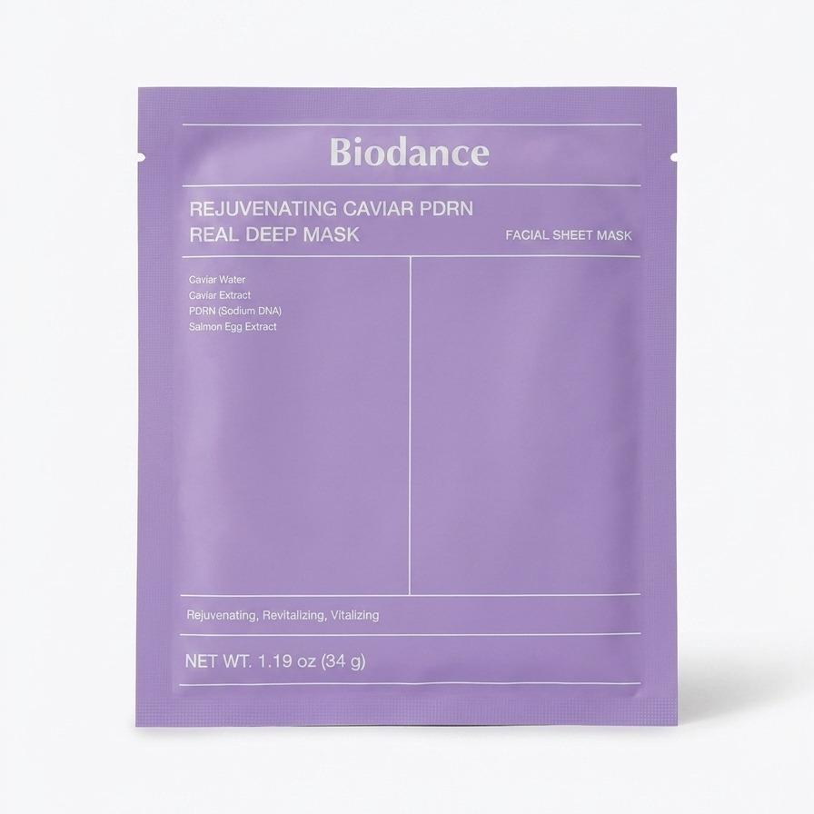 Biodance Caviar PDRN Mask 4er Pack | Anti-Aging Tuchmaske