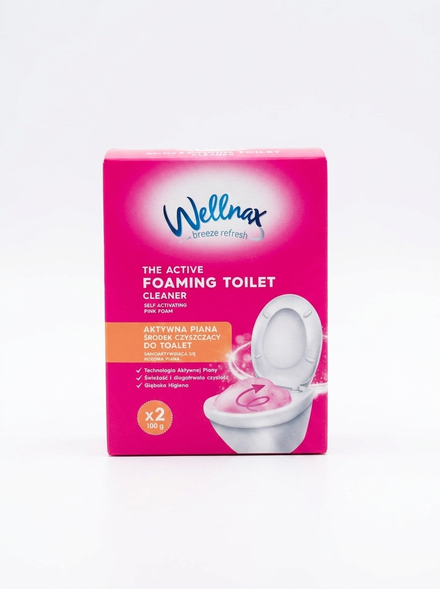 Wellnax Breeze Refresh – The Active Foaming Toilet Cleaner, 2x100 g