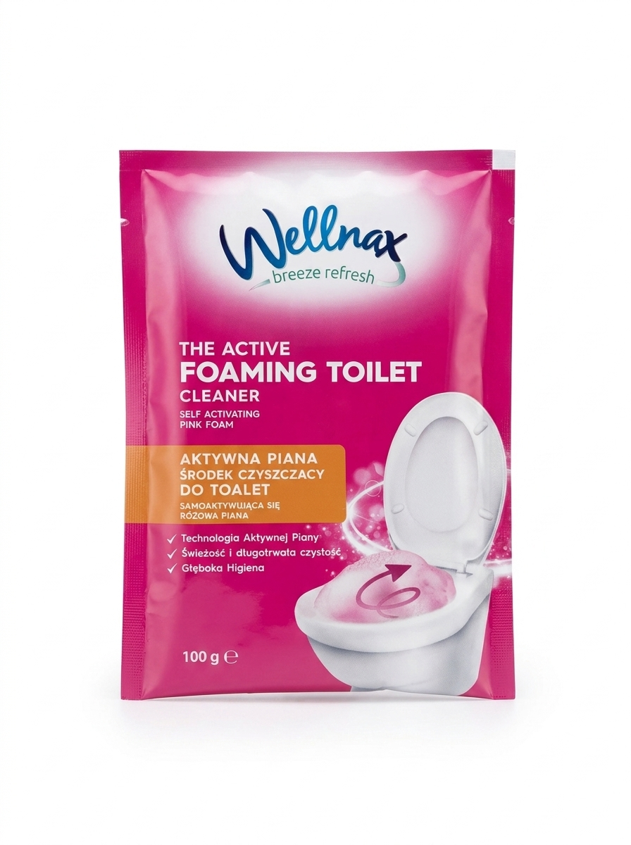 Wellnax Breeze Refresh – The Active Foaming Toilet Cleaner, 2x100 g