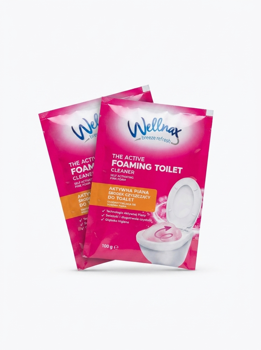 Wellnax Breeze Refresh – The Active Foaming Toilet Cleaner, 2x100 g
