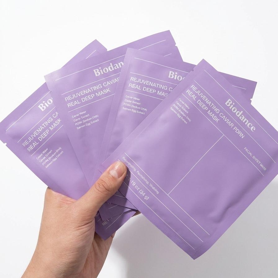 Biodance Caviar PDRN Mask 4er Pack | Anti-Aging Tuchmaske