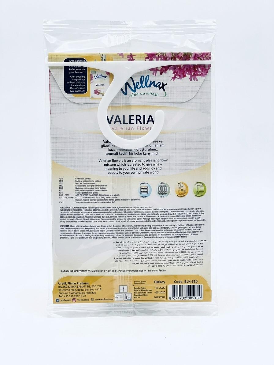Wellnax Duftsäckchen – Schrankduft mit Aufhänger | Valerian, Buket, Pudra oder Splash | 21 g