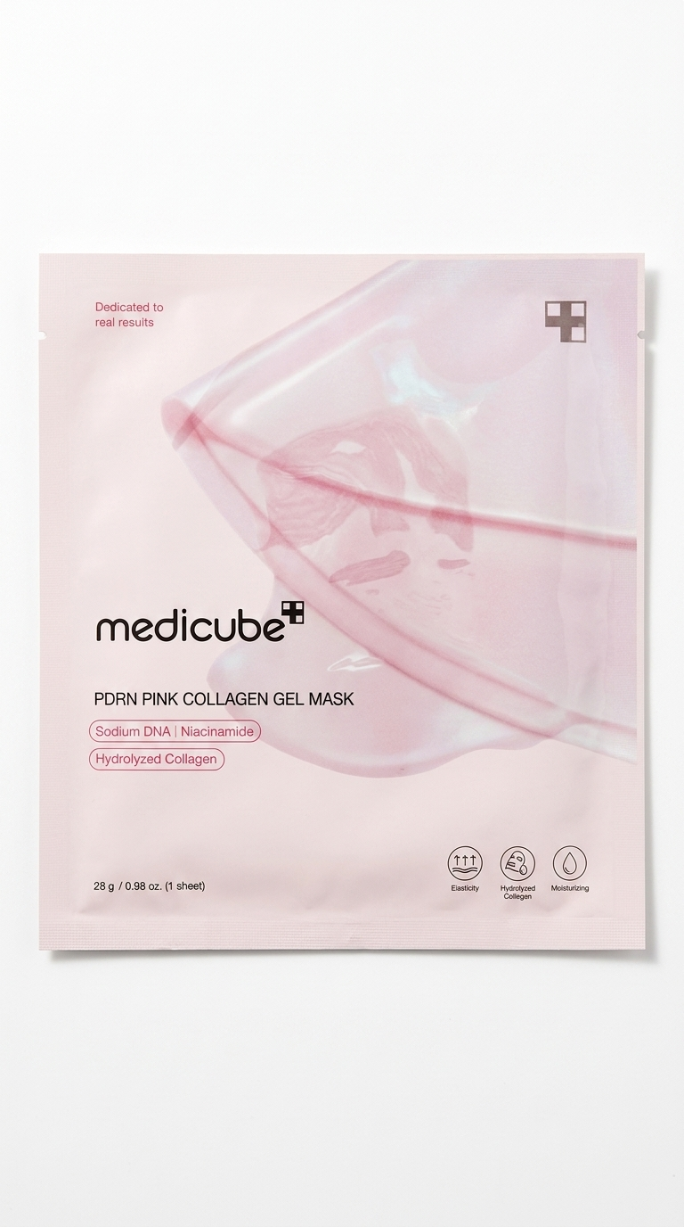 medicube PDRN Pink Collagen Gel Mask, 4 Stück (je 28 g)