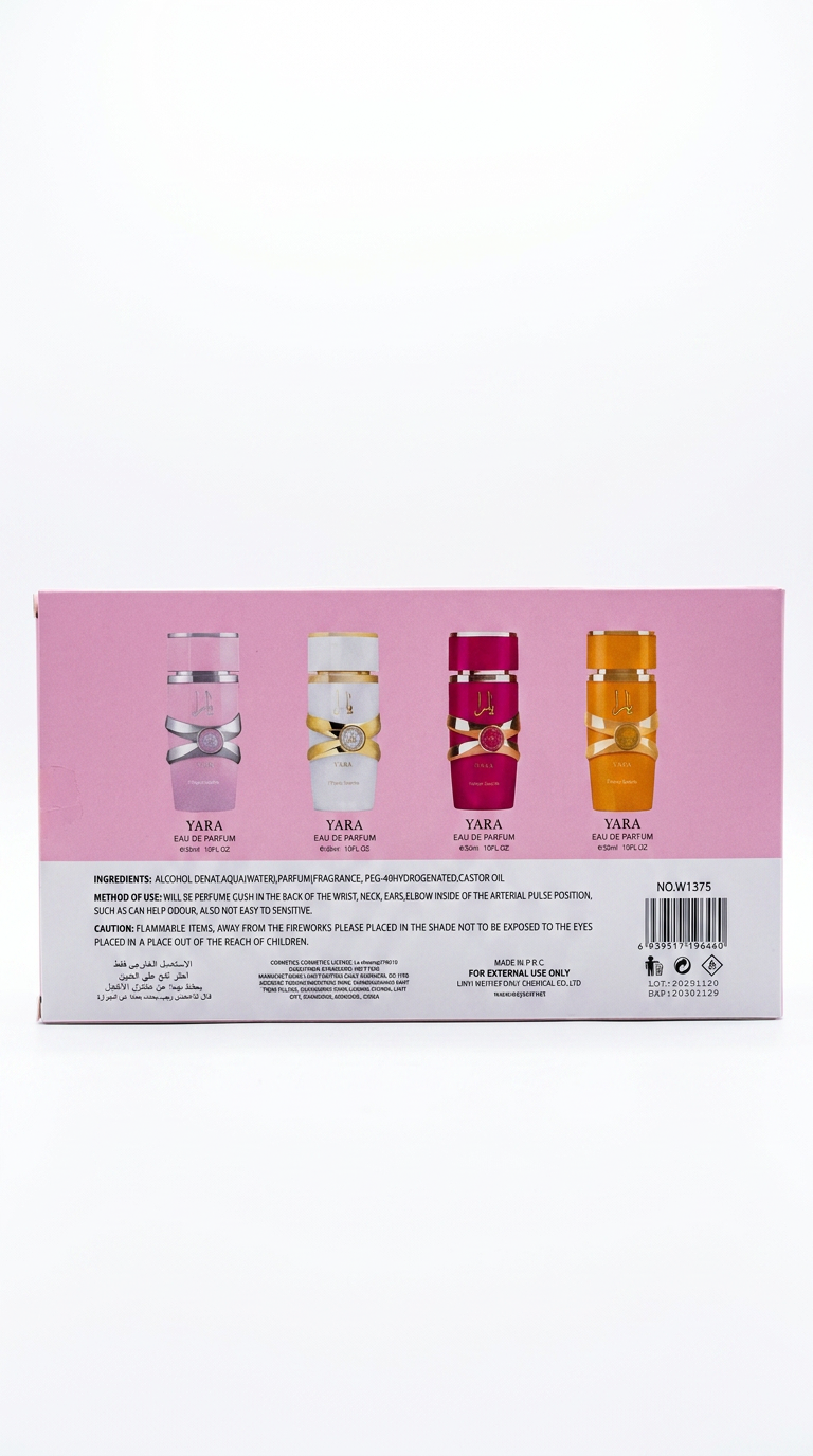 YARA Eau de Parfum Geschenkset, 4x30 ml