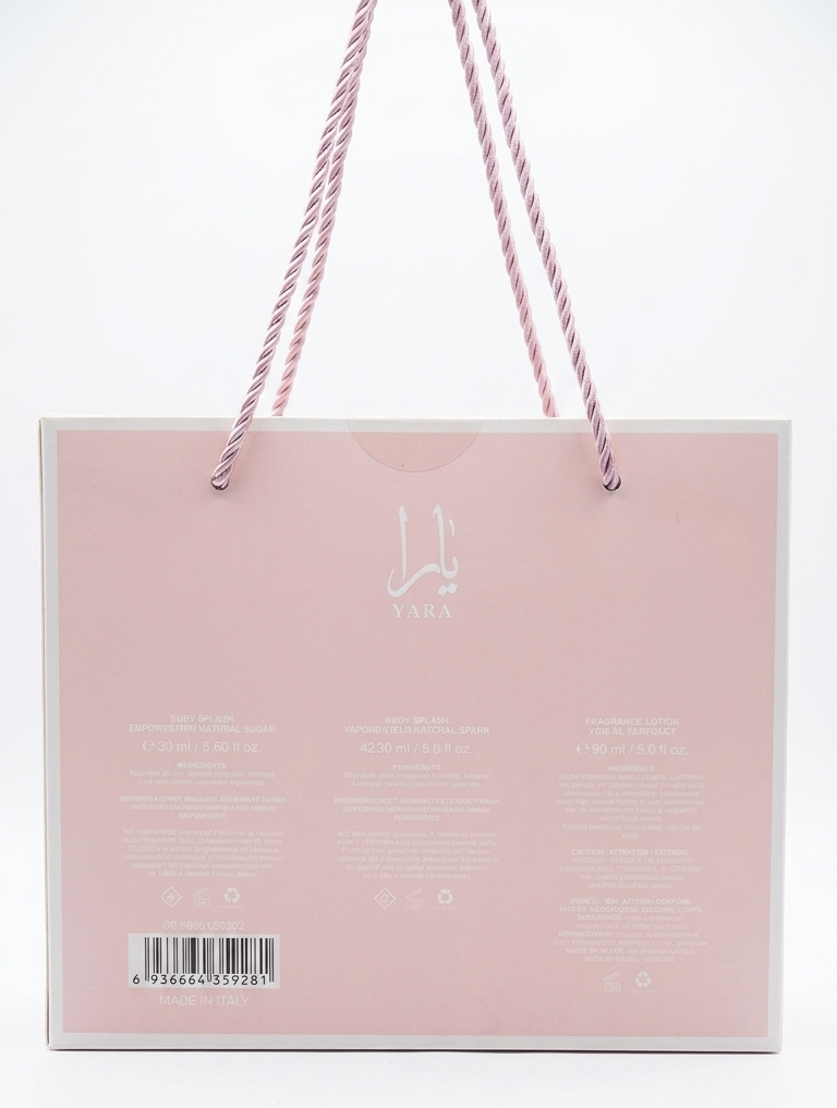 YARA Eau de Parfum Geschenkset (Pink Edition), 3-teilig (EDP 50 ml, Body Splash 30 ml, Body Lotion 90 ml)
