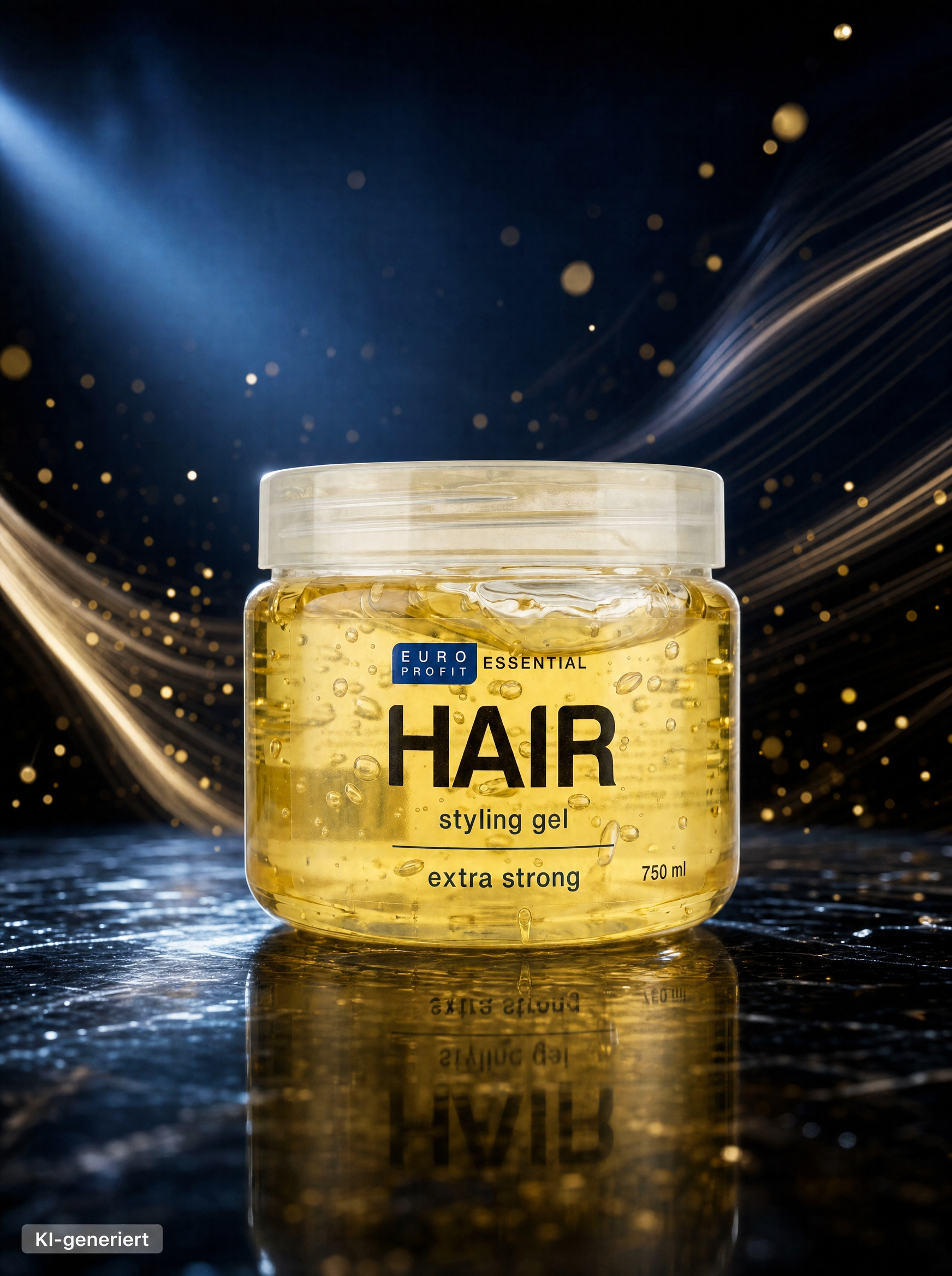 Euro Profit Essential Hair Styling Gel Extra Strong, 750 ml