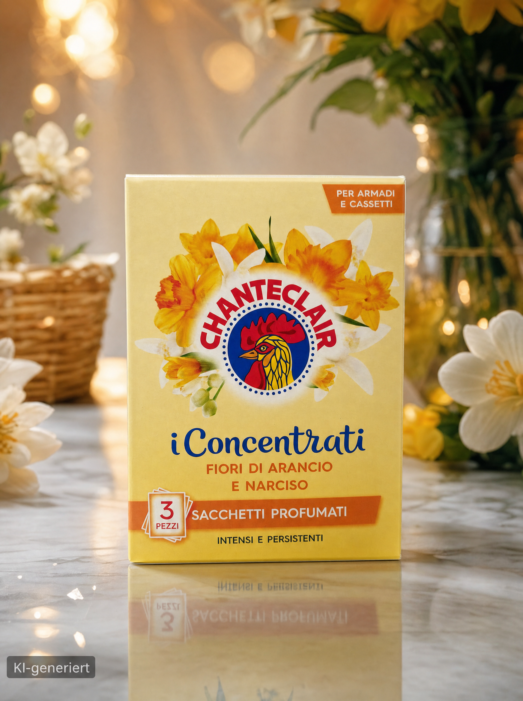 Fiorella Duftsäckchen Fiori di Arancio e Narciso – 3 Stück für Schrank & Schublade