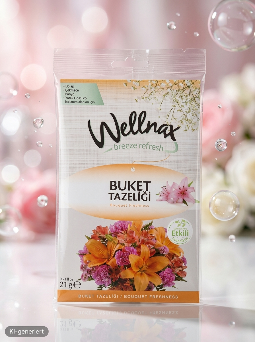 Wellnax Breeze Refresh Duftsäckchen – Bouquet Freshness, 21 g