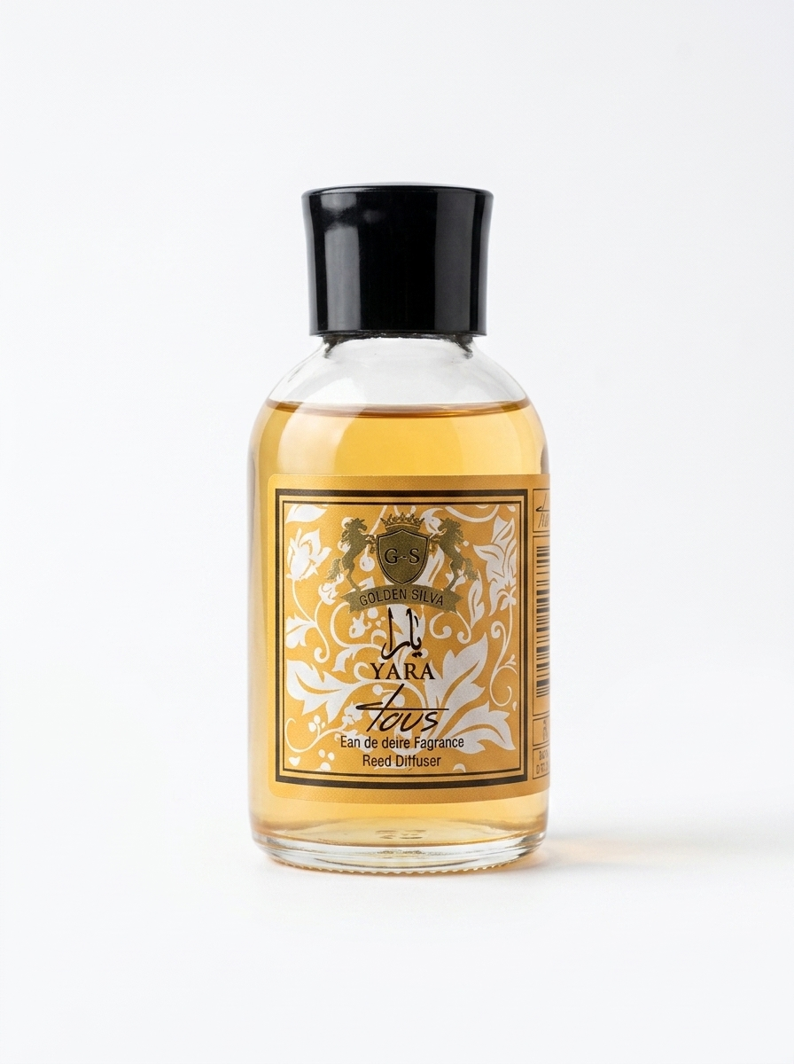 YARA Golden Silva Tous Reed Diffuser, 110 ml