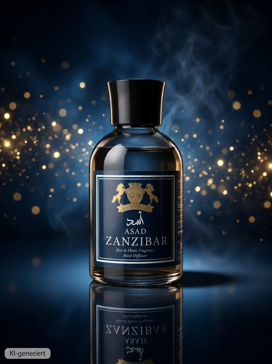 YARA Golden Silva Zanzibar Asad Reed Diffuser, 110 ml