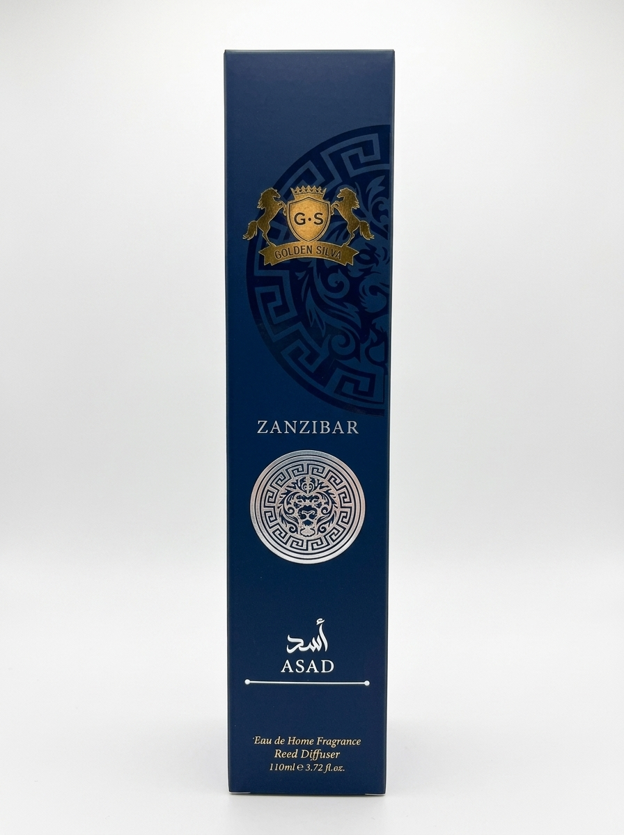 YARA Golden Silva Zanzibar Asad Reed Diffuser, 110 ml