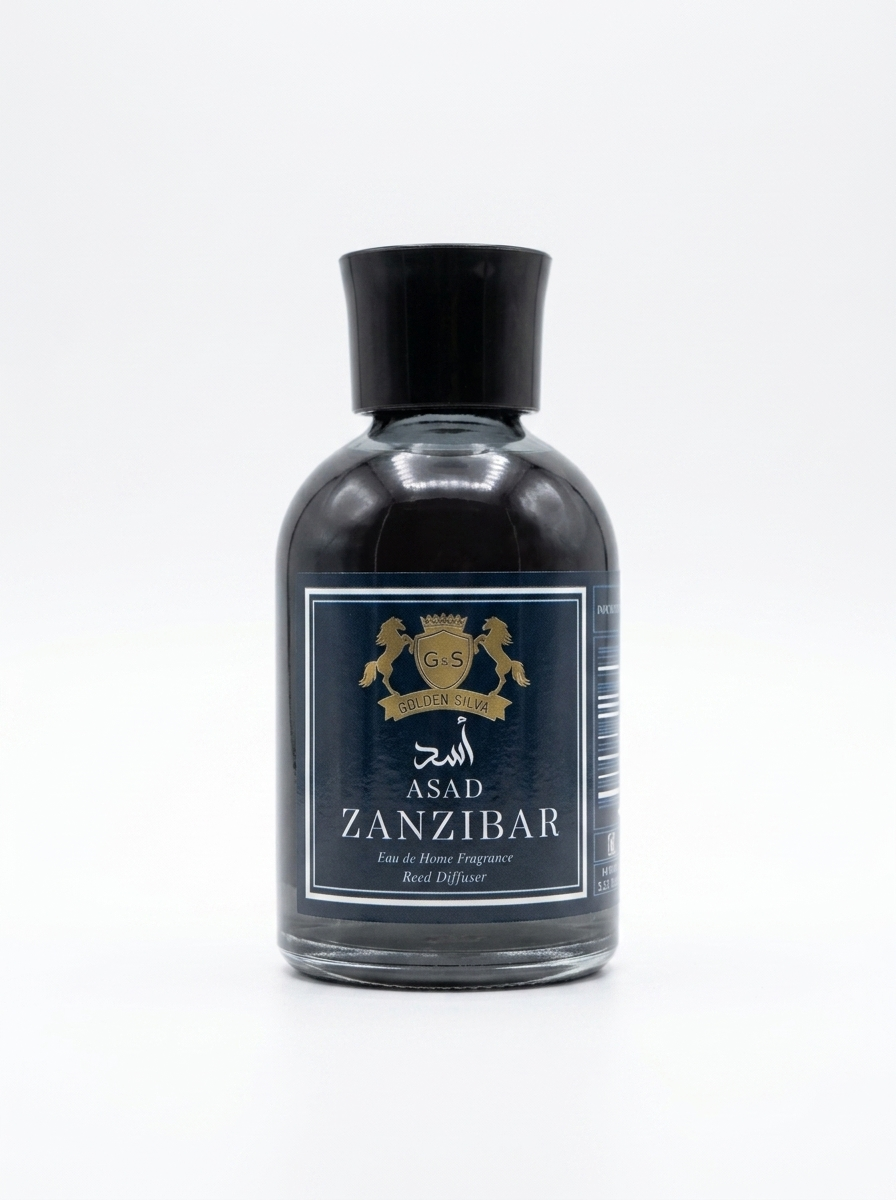 YARA Golden Silva Zanzibar Asad Reed Diffuser, 110 ml