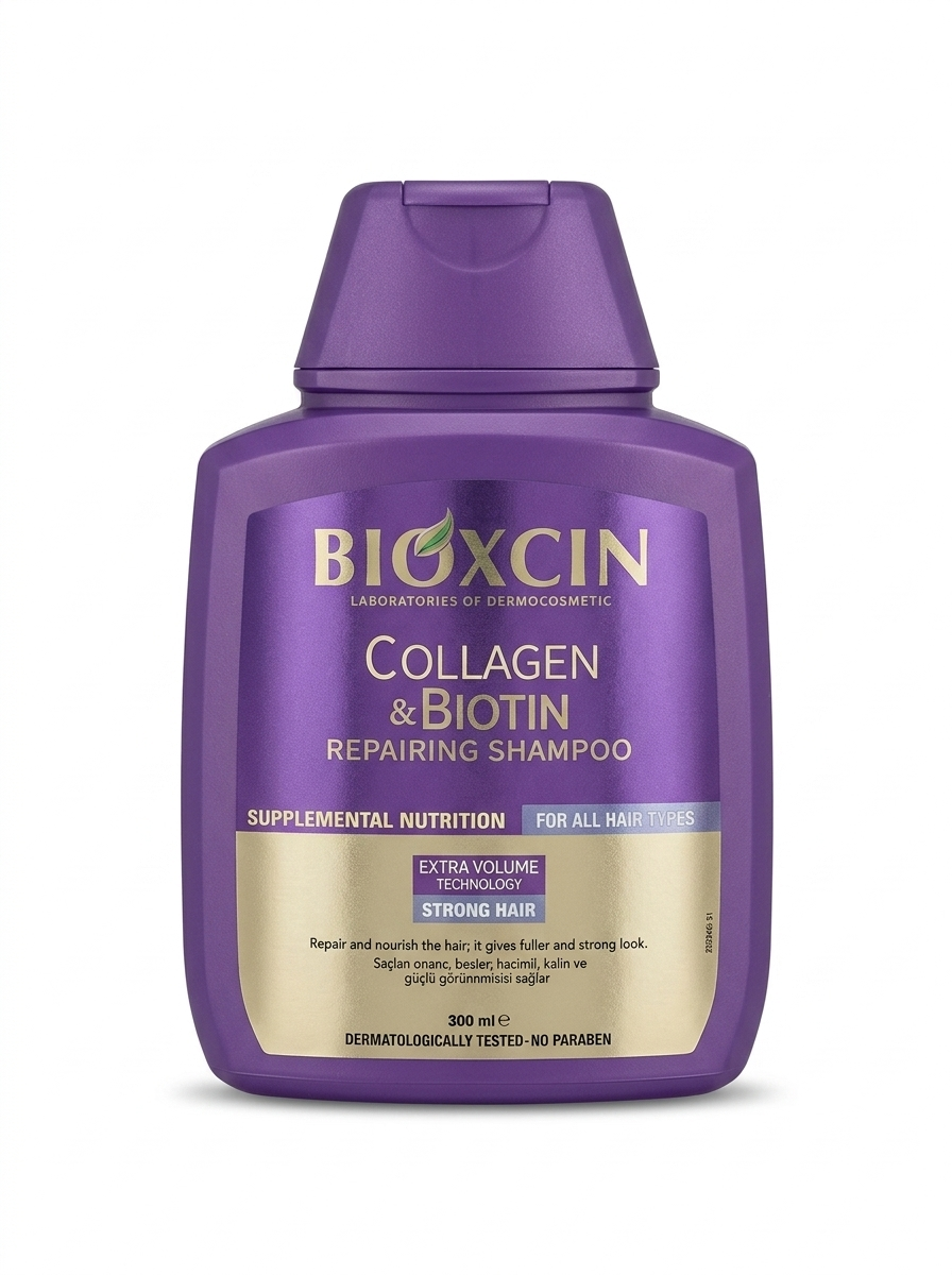 Bioxcin Collagen & Biotin Repairing Shampoo, 300 ml