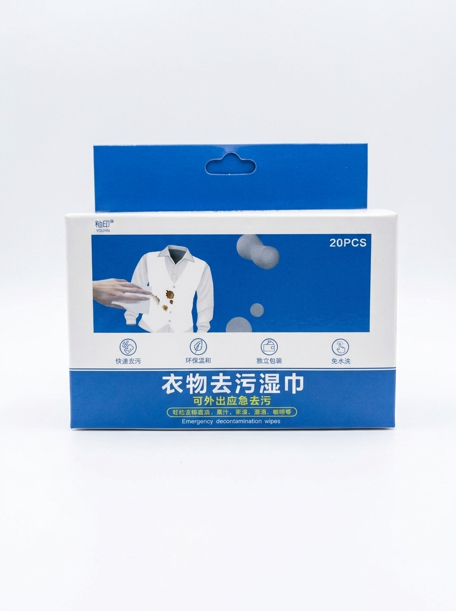 Fleckenentferner-Tücher – Emergency Decontamination Wipes, 20 Stück