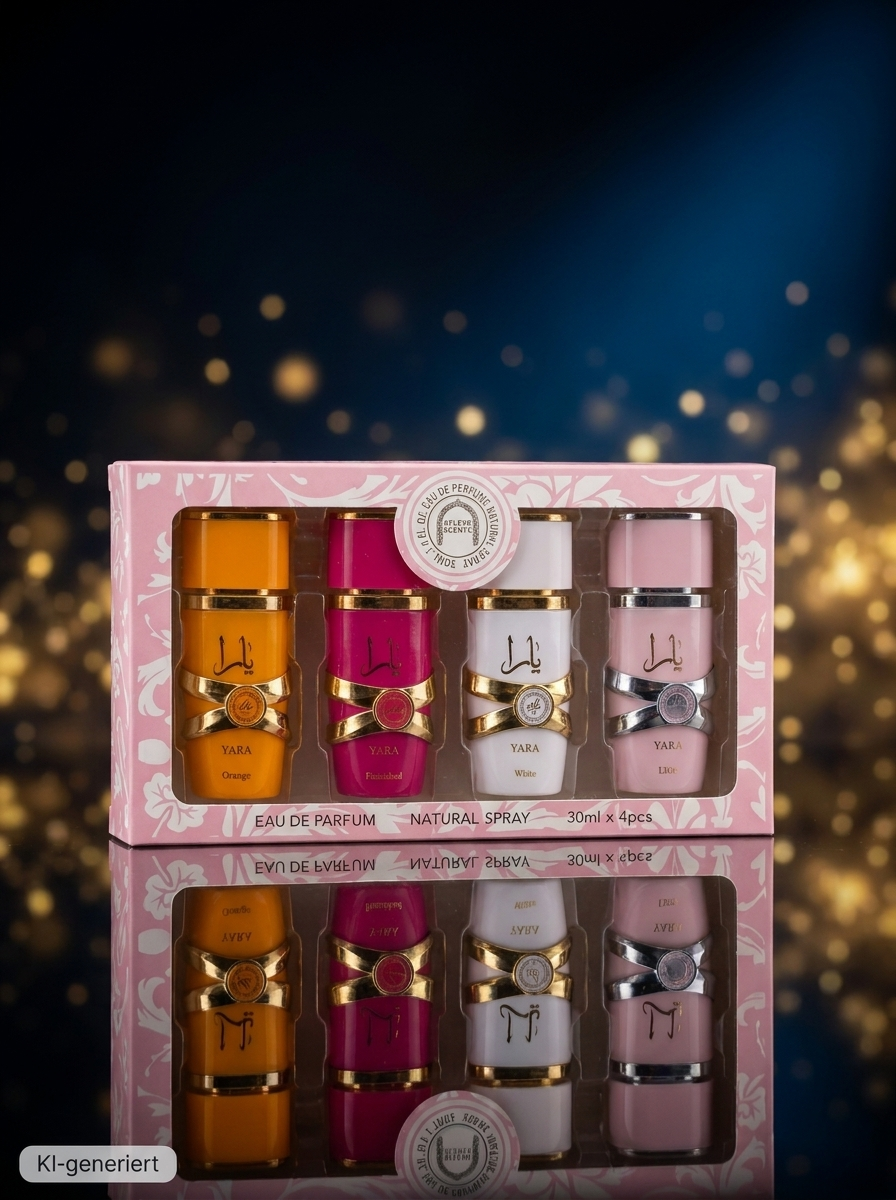 YARA Eau de Parfum Geschenkset, 4x30 ml