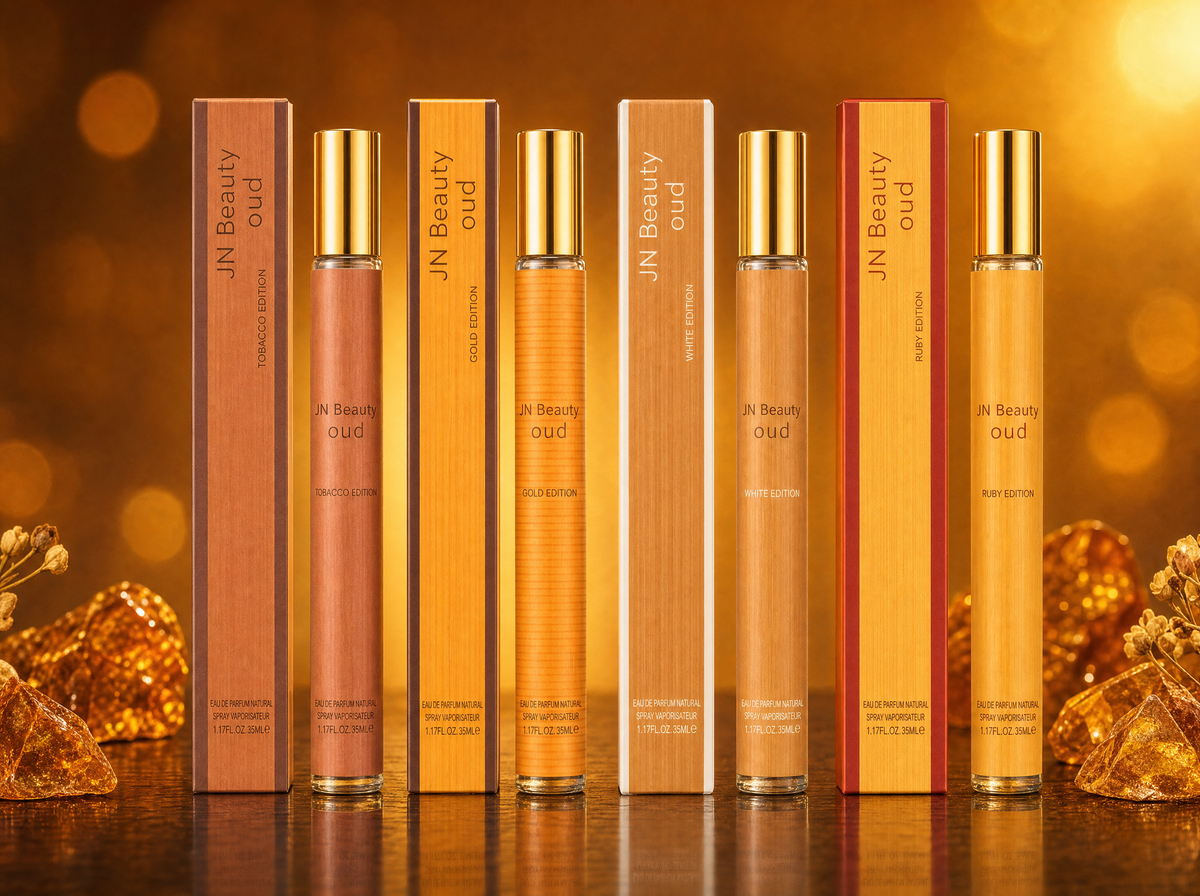 Oud Taschenparfum 35 ml – Eau de Parfum für unterwegs | Tobacco, Gold, White, Ruby | Einzeln oder im Set